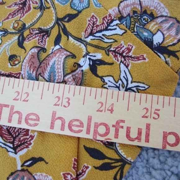 Studio B Dress by Bobeau Angel‎ Sleeve Wrap Womens 2X Yellow  Floral Hi-Lo Hem - Picture 13 of 14